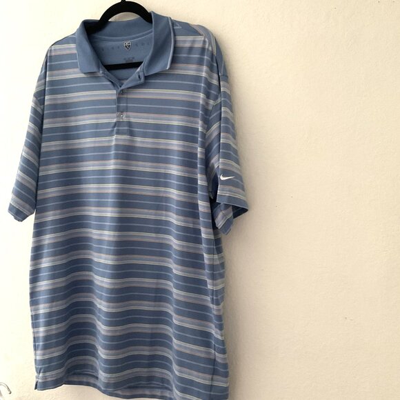 NIKE GOLF DRI-FIT MEN’S STIRPED POLO SHIRT - Picture 3 of 11